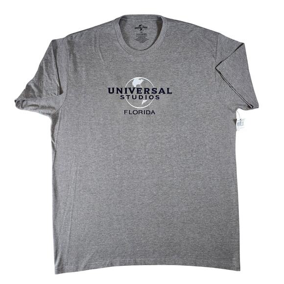 Universal Studios Florida T-Shirt Mens 2XL Graphic Tee Embroidered Souvenir Gray - Picture 1 of 7